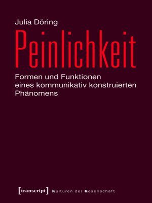 cover image of Peinlichkeit